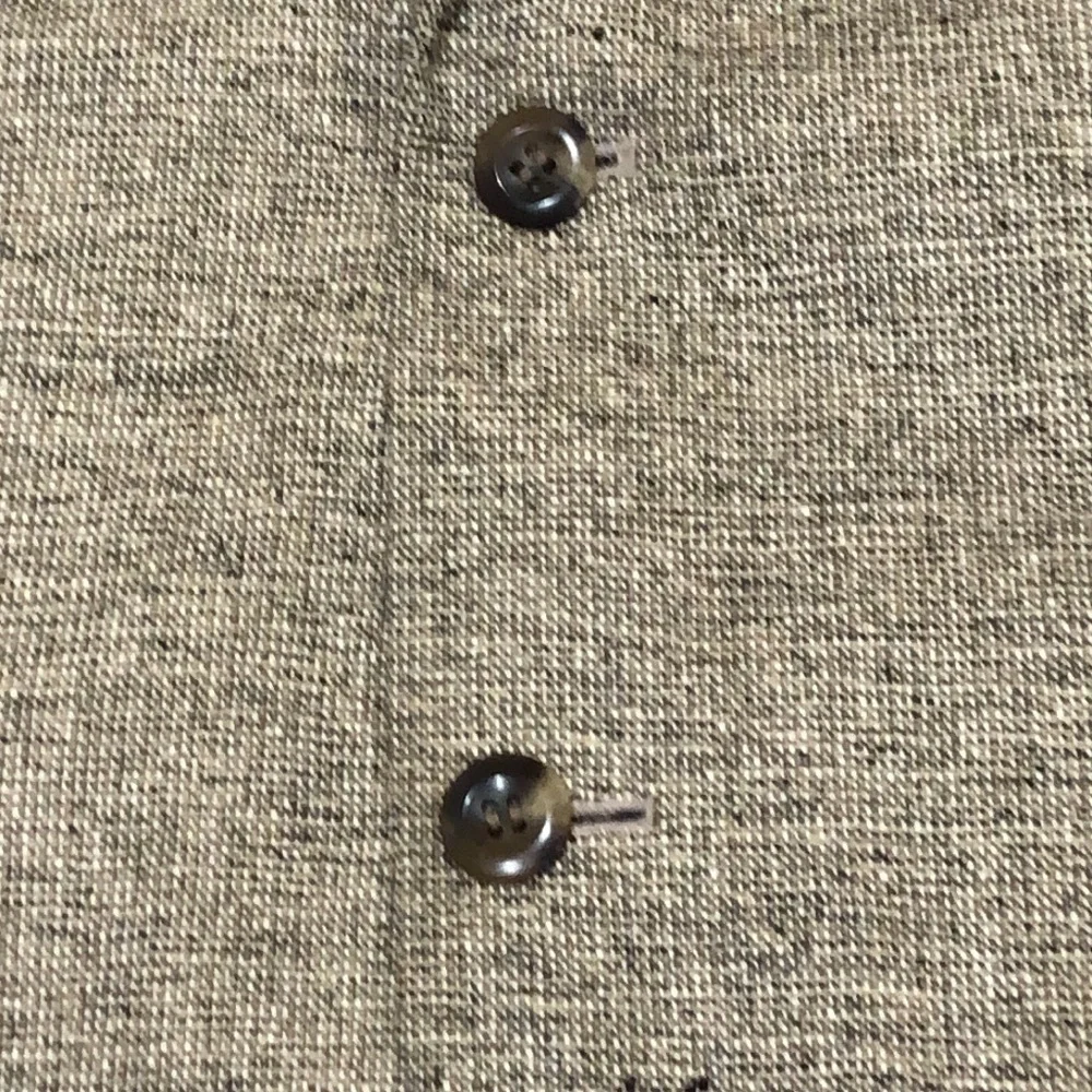 Savile Row Silk Blazer Size 44R Beige Brown Tweed